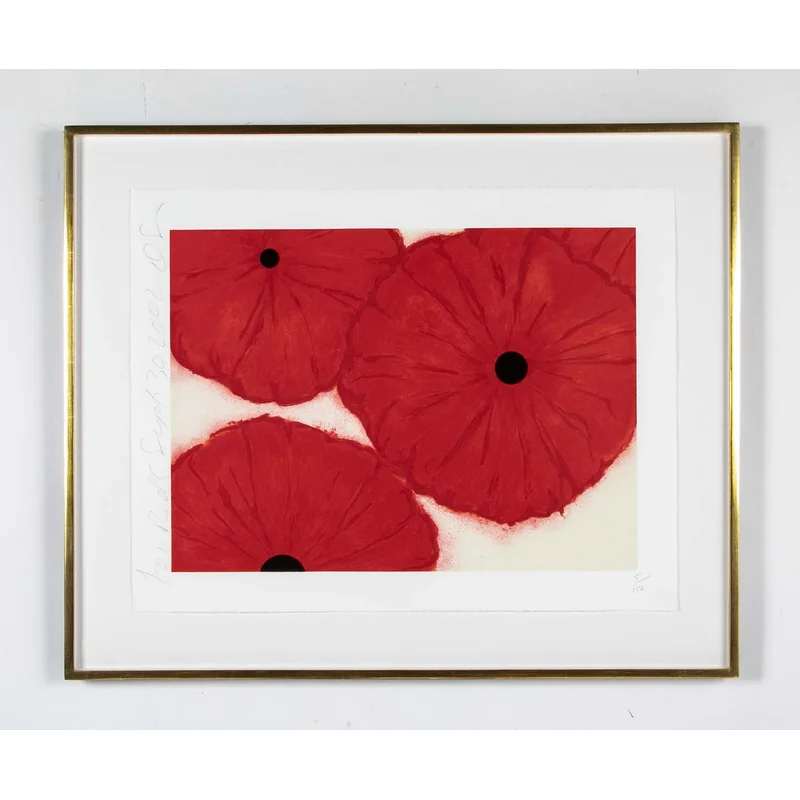 “4 Reds, 2002” Screen Print in Colors by Donald Sultan 5/150