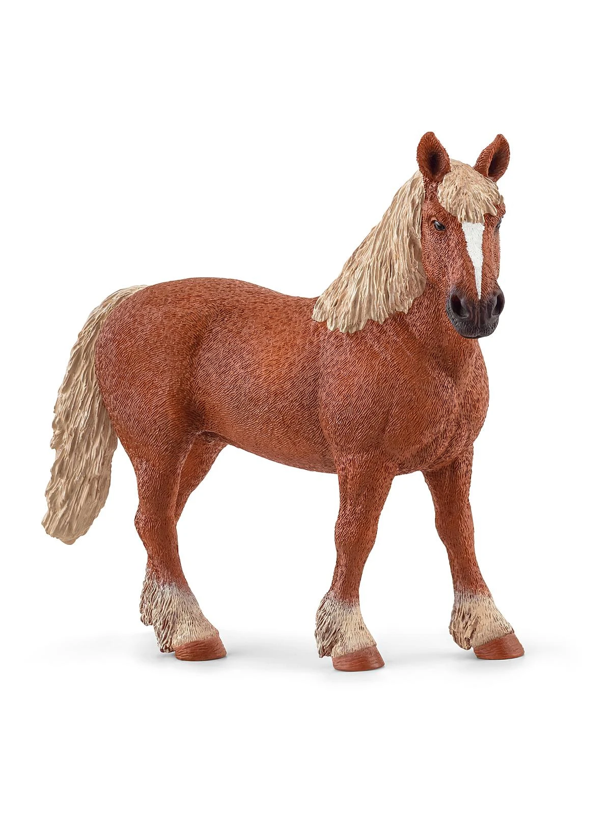 Belgian Draft Horse Figurine Brown 1 Pc