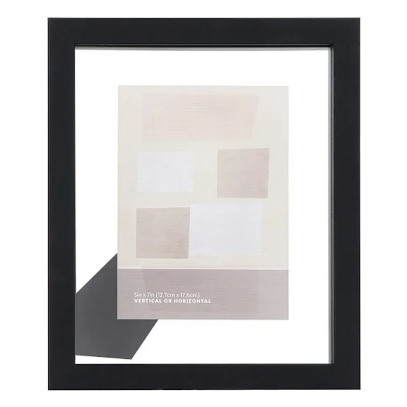 Black Tabletop Float Picture Frame, 8x10