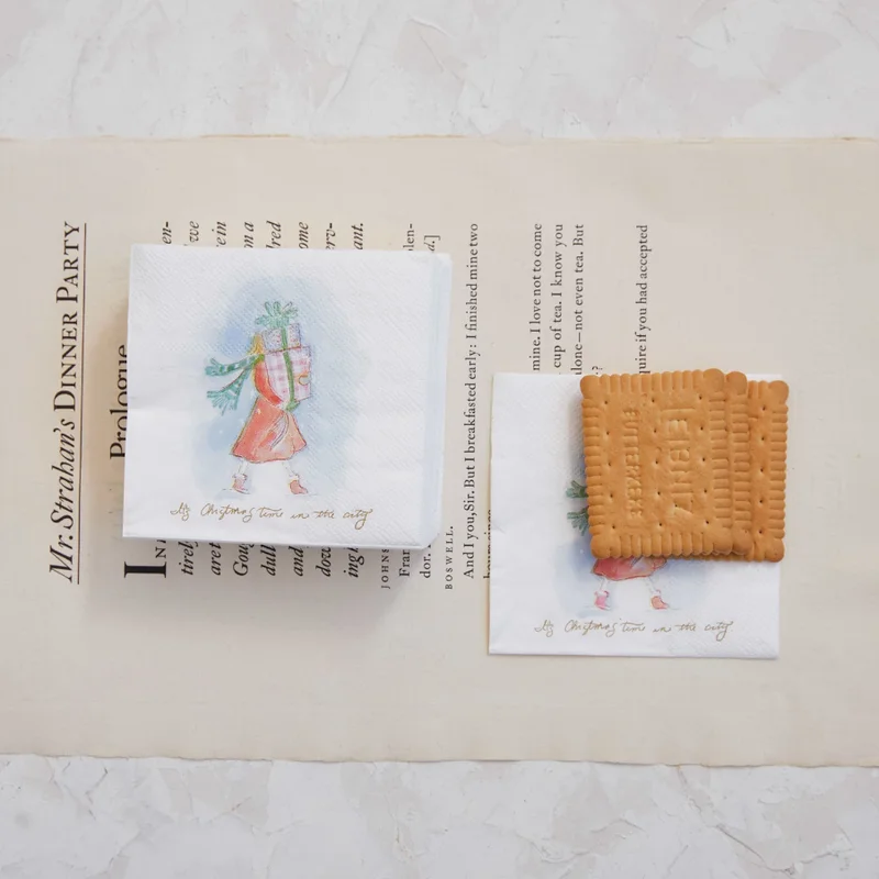 ‘Christmas Time’ Cocktail Napkins
