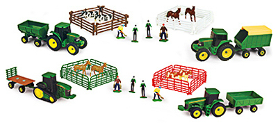 John Deere Farm Toy Set Assorted 10 Pc